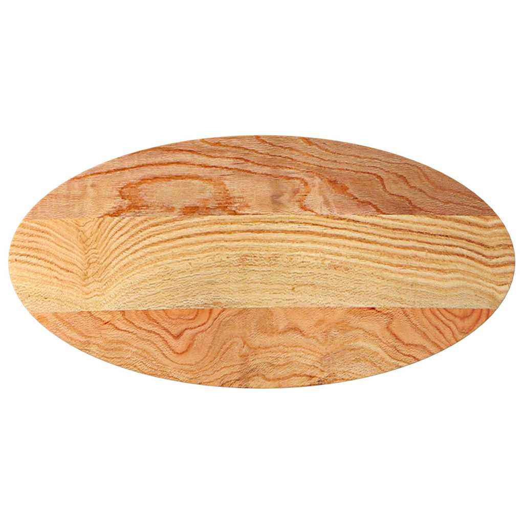 vidaXL Table Top Light Brown 100x50x4 cm Solid Wood Oak Oval