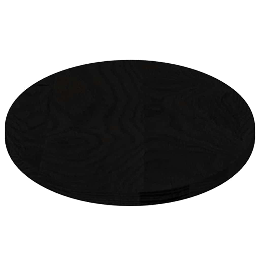 vidaXL Table Top Dark Brown 80x40x2 cm Solid Wood Oak Oval