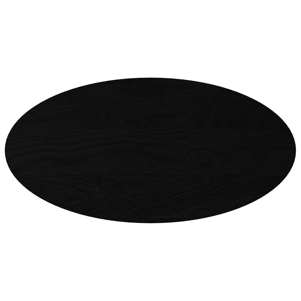 vidaXL Table Top Dark Brown 100x50x2 cm Solid Wood Oak Oval