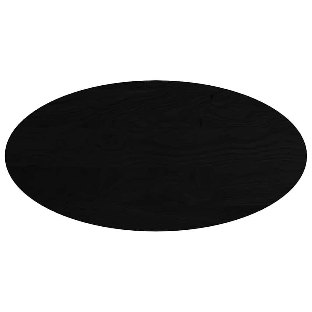 vidaXL Table Top Dark Brown 120x60x2 cm Solid Wood Oak Oval