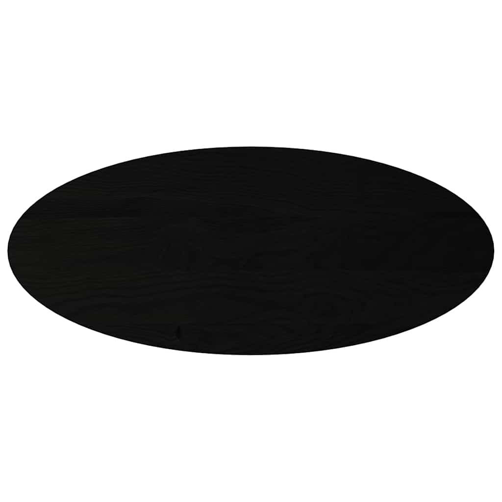 vidaXL Table Top Dark Brown 140x60x2 cm Solid Wood Oak Oval