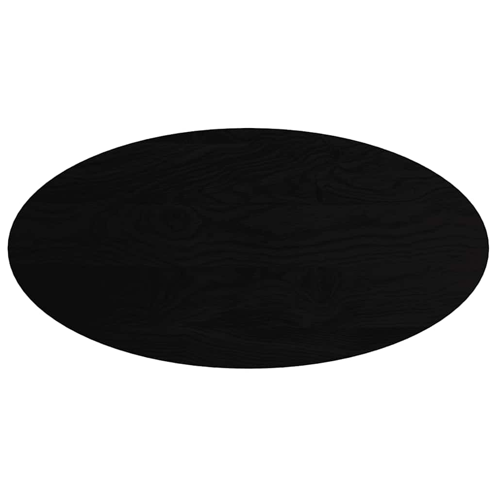 vidaXL Table Top Dark Brown 120x60x4 cm Solid Wood Oak Oval