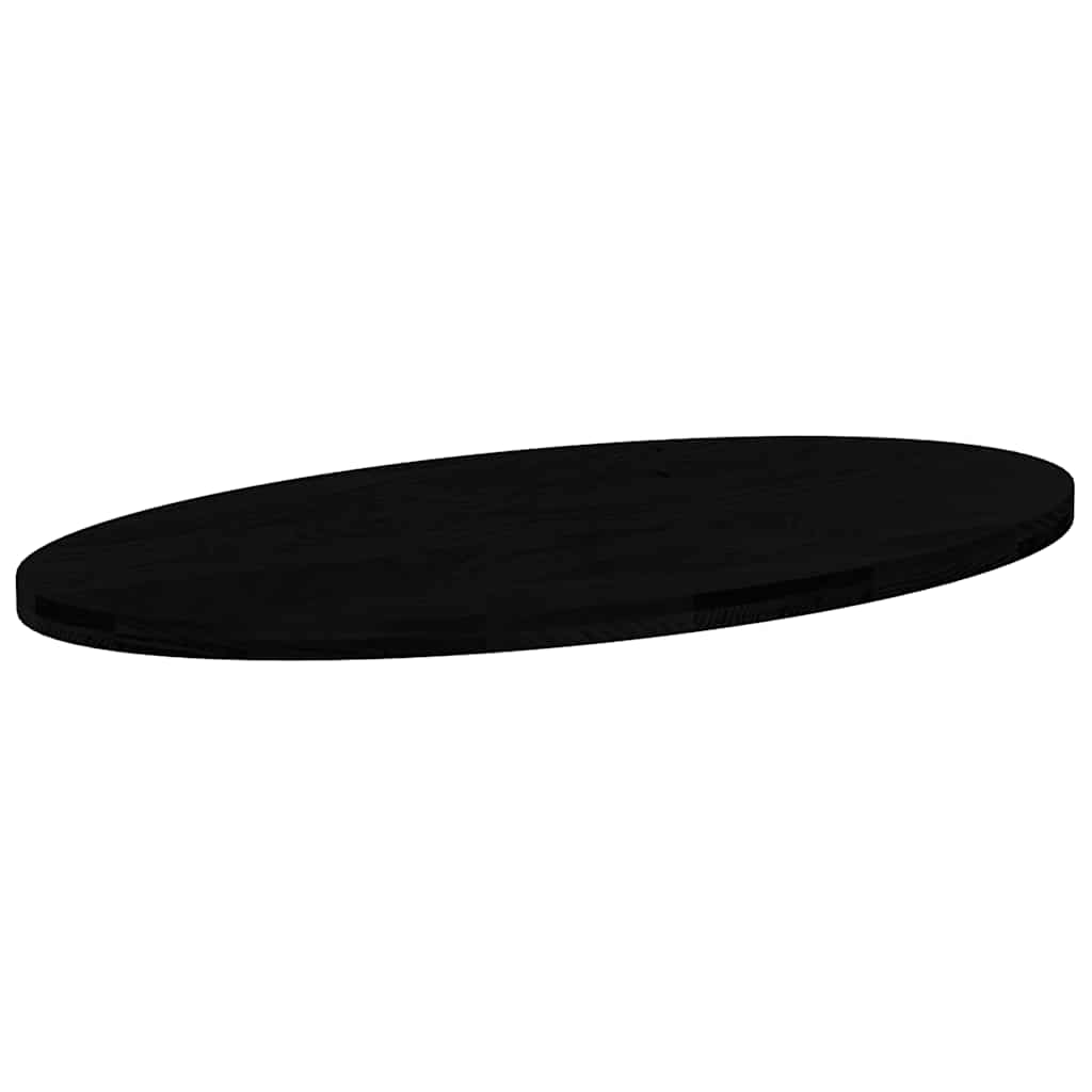 vidaXL Table Top Dark Brown 120x60x4 cm Solid Wood Oak Oval