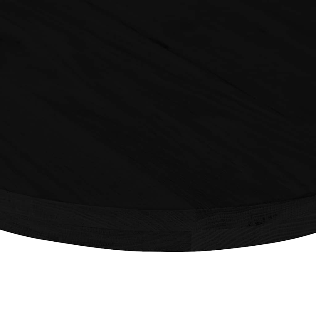 vidaXL Table Top Dark Brown 140x60x4 cm Solid Wood Oak Oval