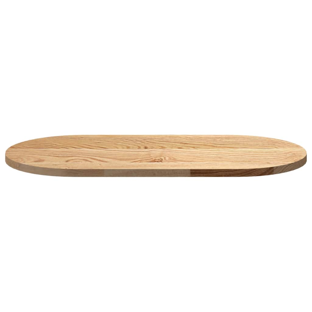 vidaXL Table Top 80x40x2 cm Solid Wood Oak Oval