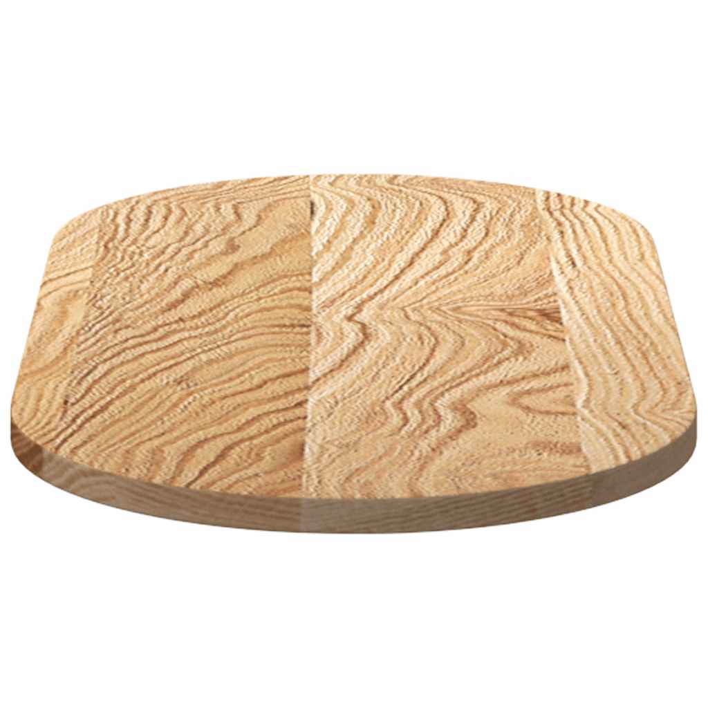 vidaXL Table Top 80x40x2 cm Solid Wood Oak Oval