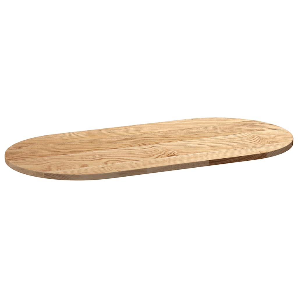 vidaXL Table Top 100x50x2 cm Solid Wood Oak Oval