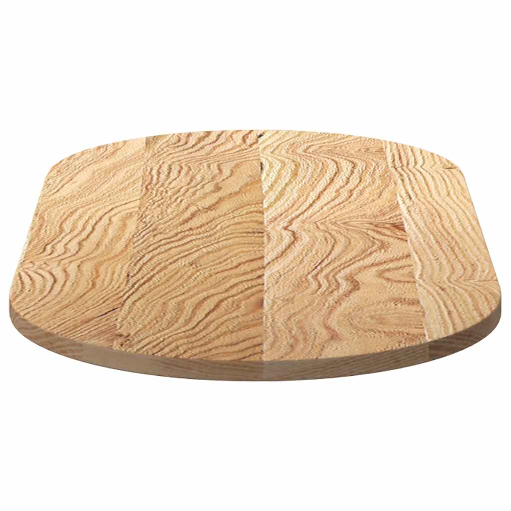 vidaXL Table Top 100x50x2 cm Solid Wood Oak Oval