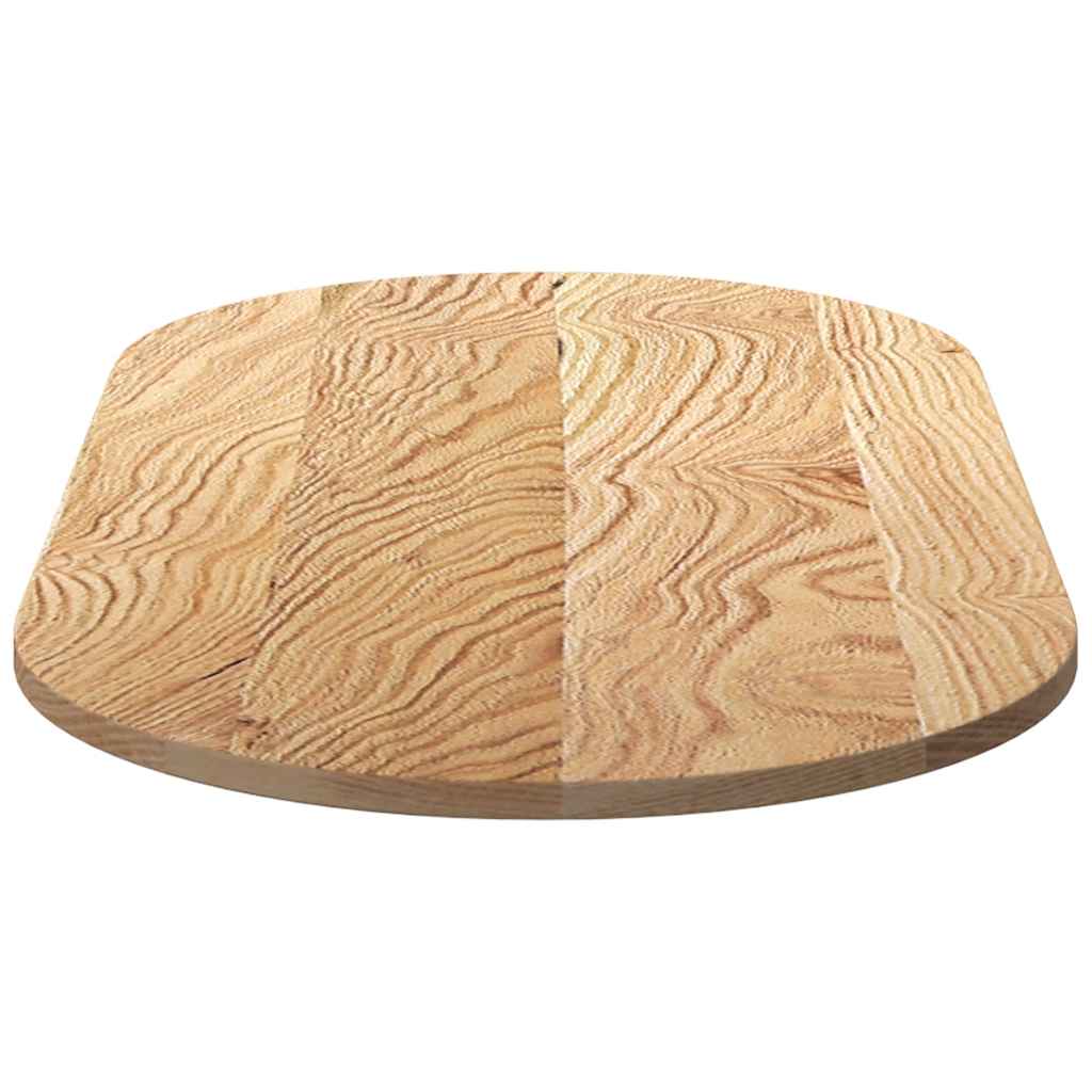 vidaXL Table Top 120x60x2 cm Solid Wood Oak Oval