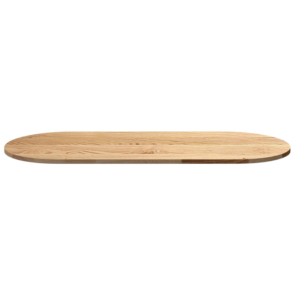 vidaXL Table Top 140x60x2 cm Solid Wood Oak Oval