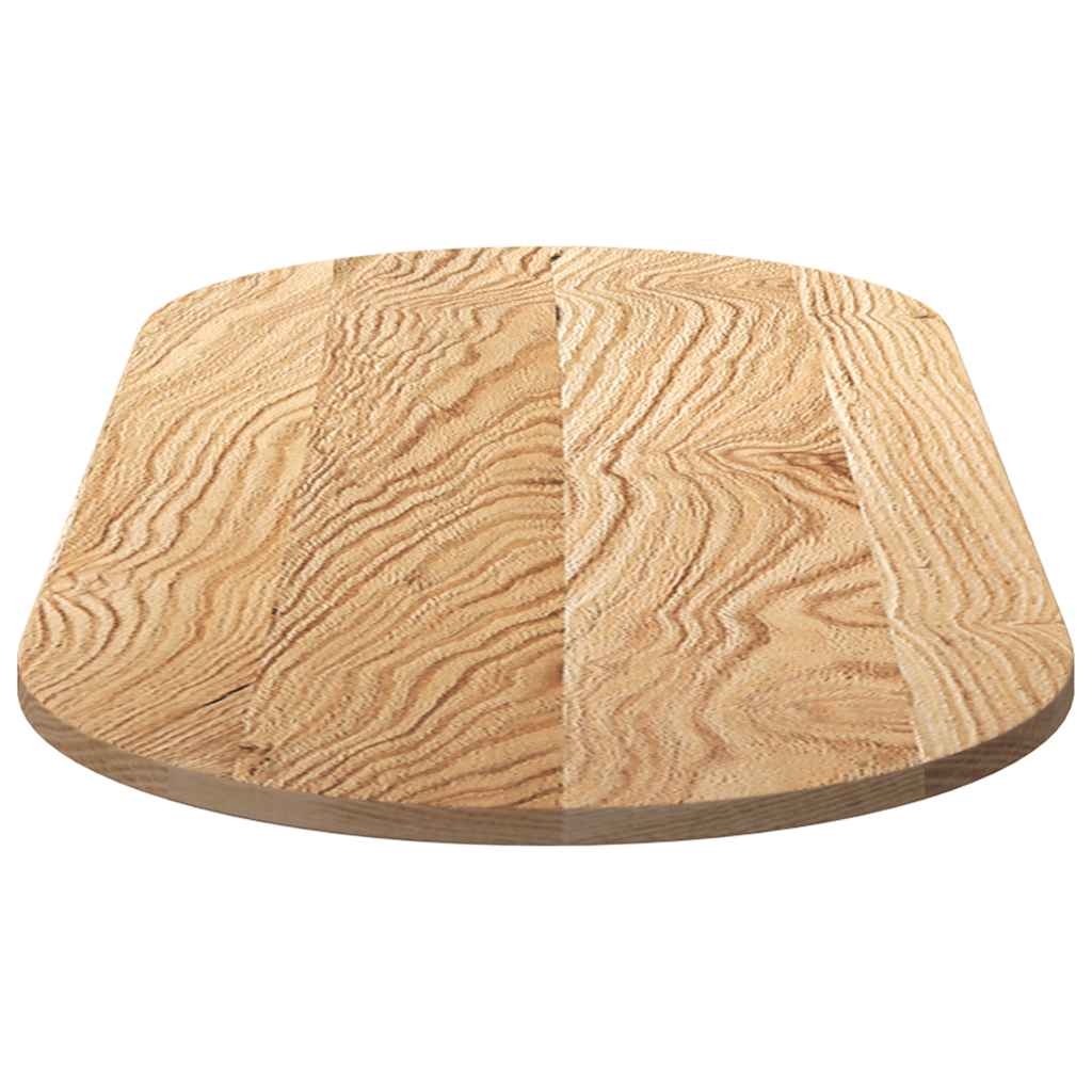 vidaXL Table Top 140x60x2 cm Solid Wood Oak Oval