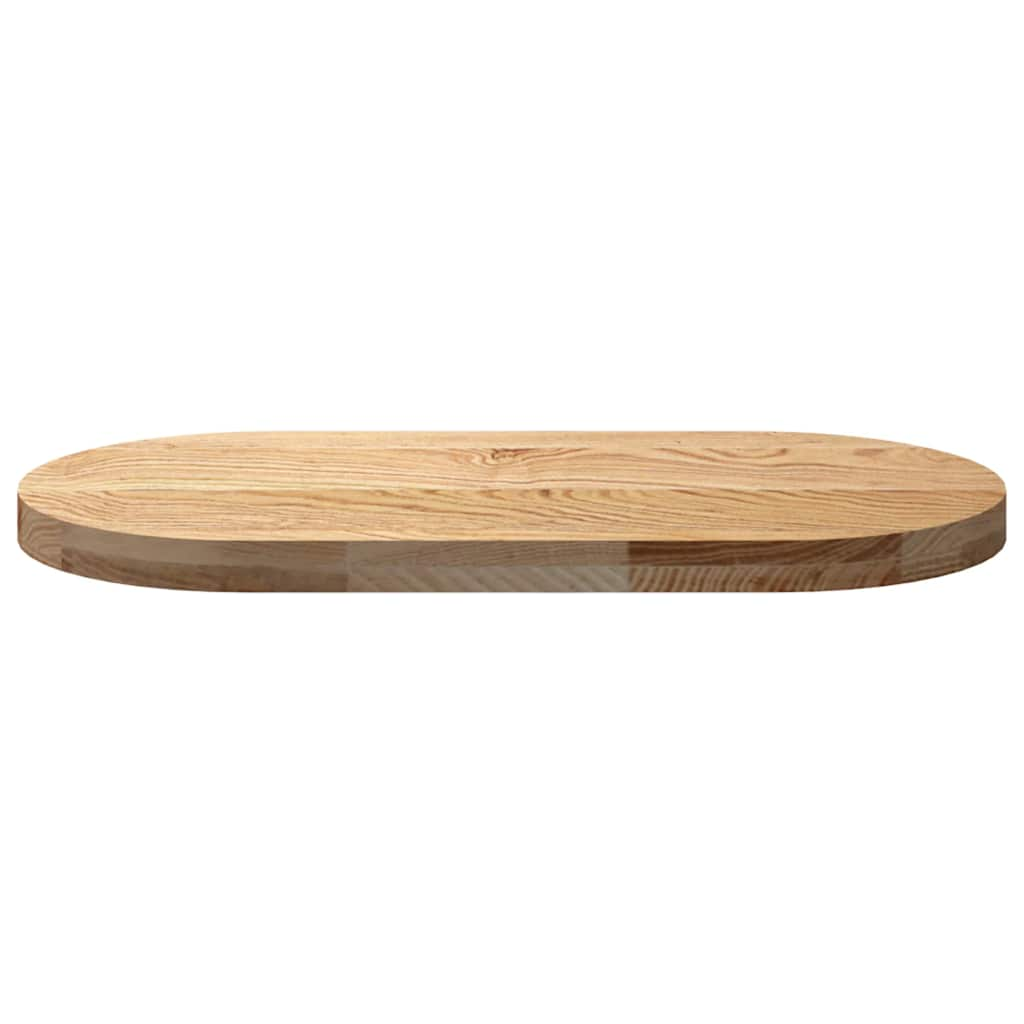 vidaXL Table Top 80x40x4 cm Solid Wood Oak Oval