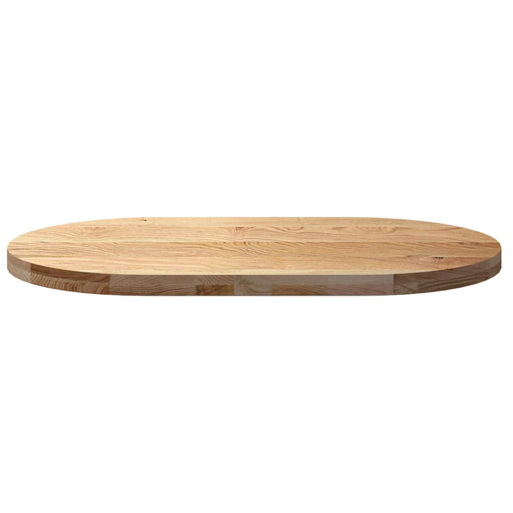 vidaXL Table Top 100x50x4 cm Solid Wood Oak Oval