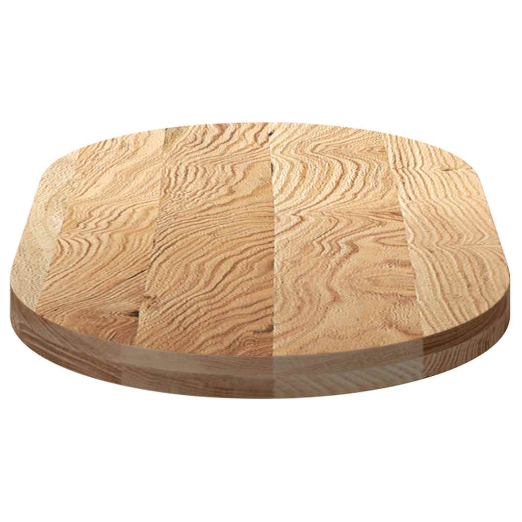 vidaXL Table Top 100x50x4 cm Solid Wood Oak Oval