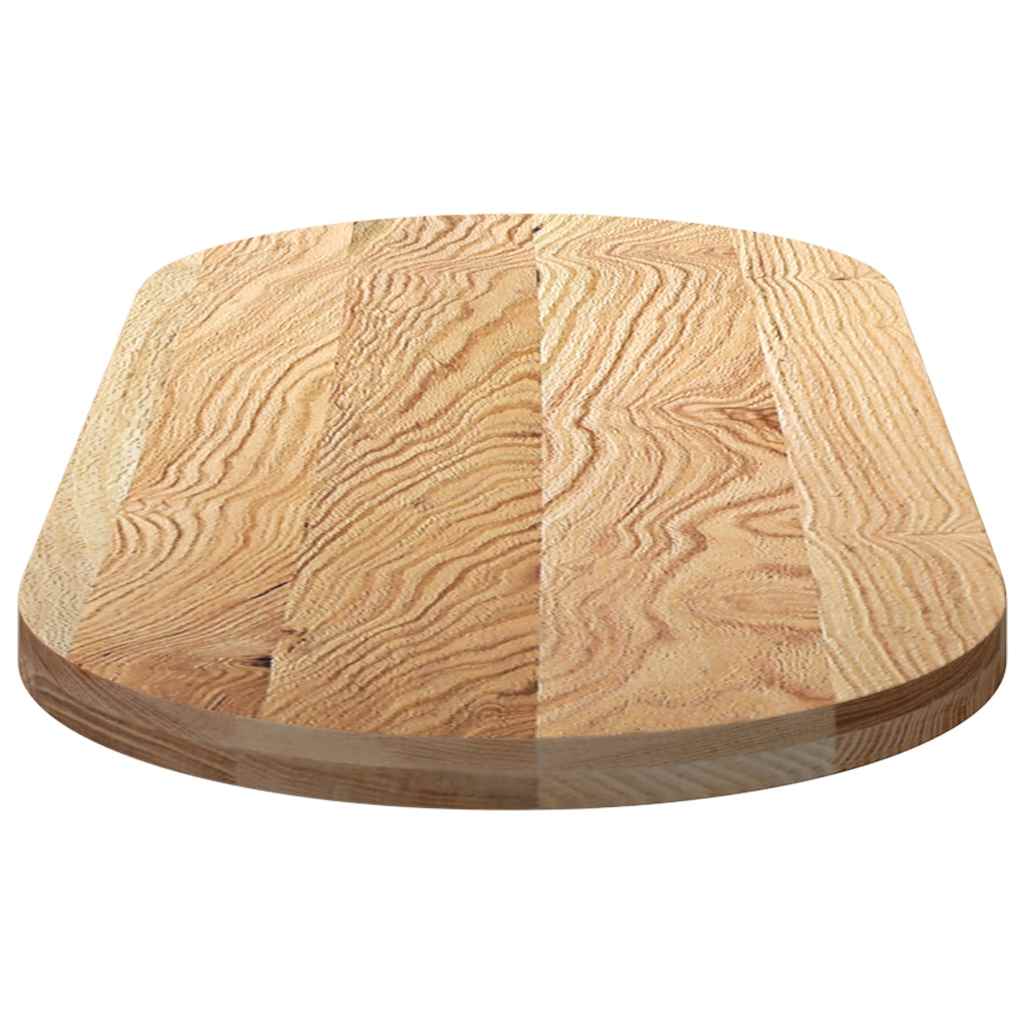 vidaXL Table Top 140x60x4 cm Solid Wood Oak Oval