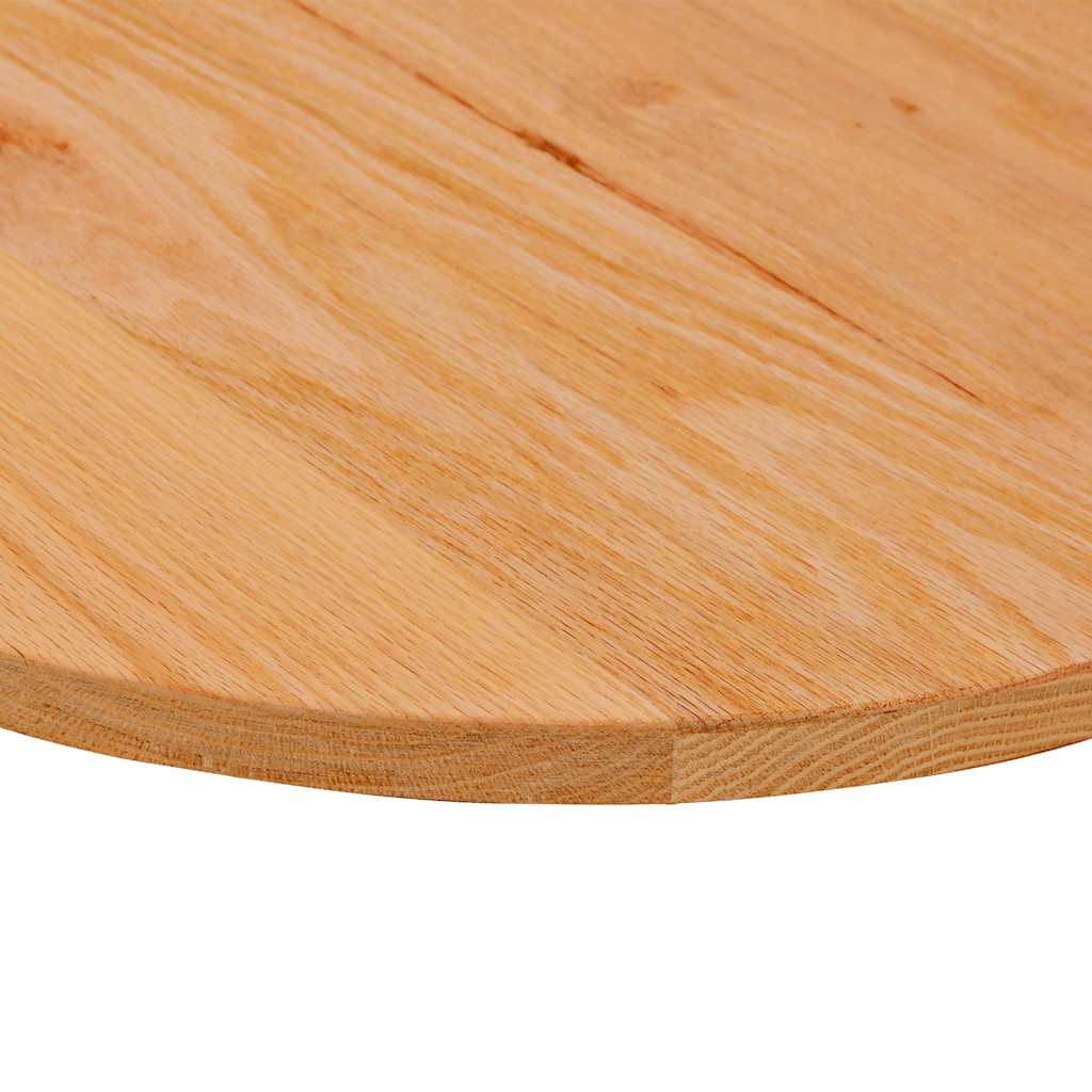 vidaXL Table Top Light Brown 100x50x2 cm Solid Wood Oak Oval