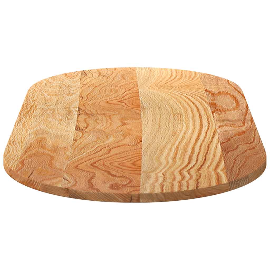 vidaXL Table Top Light Brown 120x60x2 cm Solid Wood Oak Oval