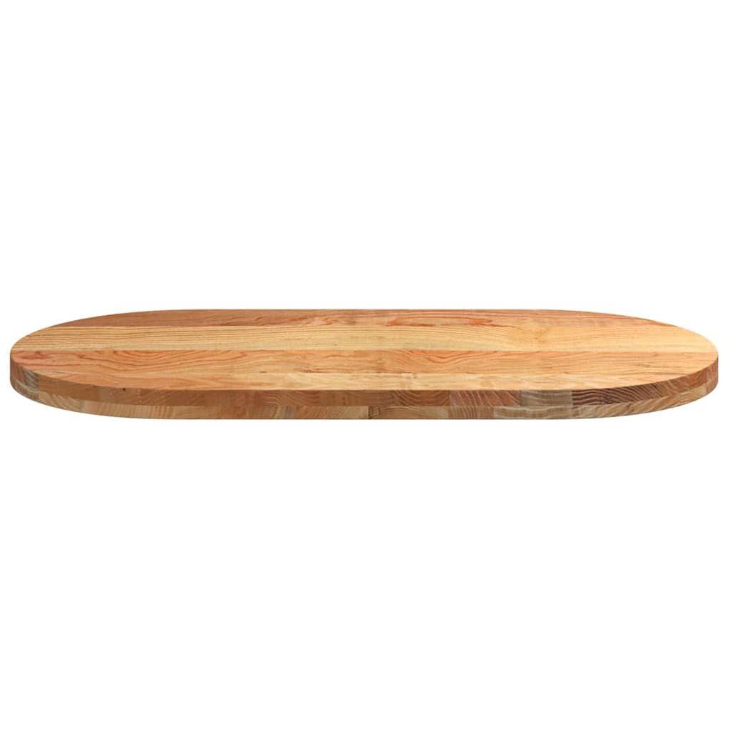 vidaXL Table Top Light Brown 100x50x4 cm Solid Wood Oak Oval