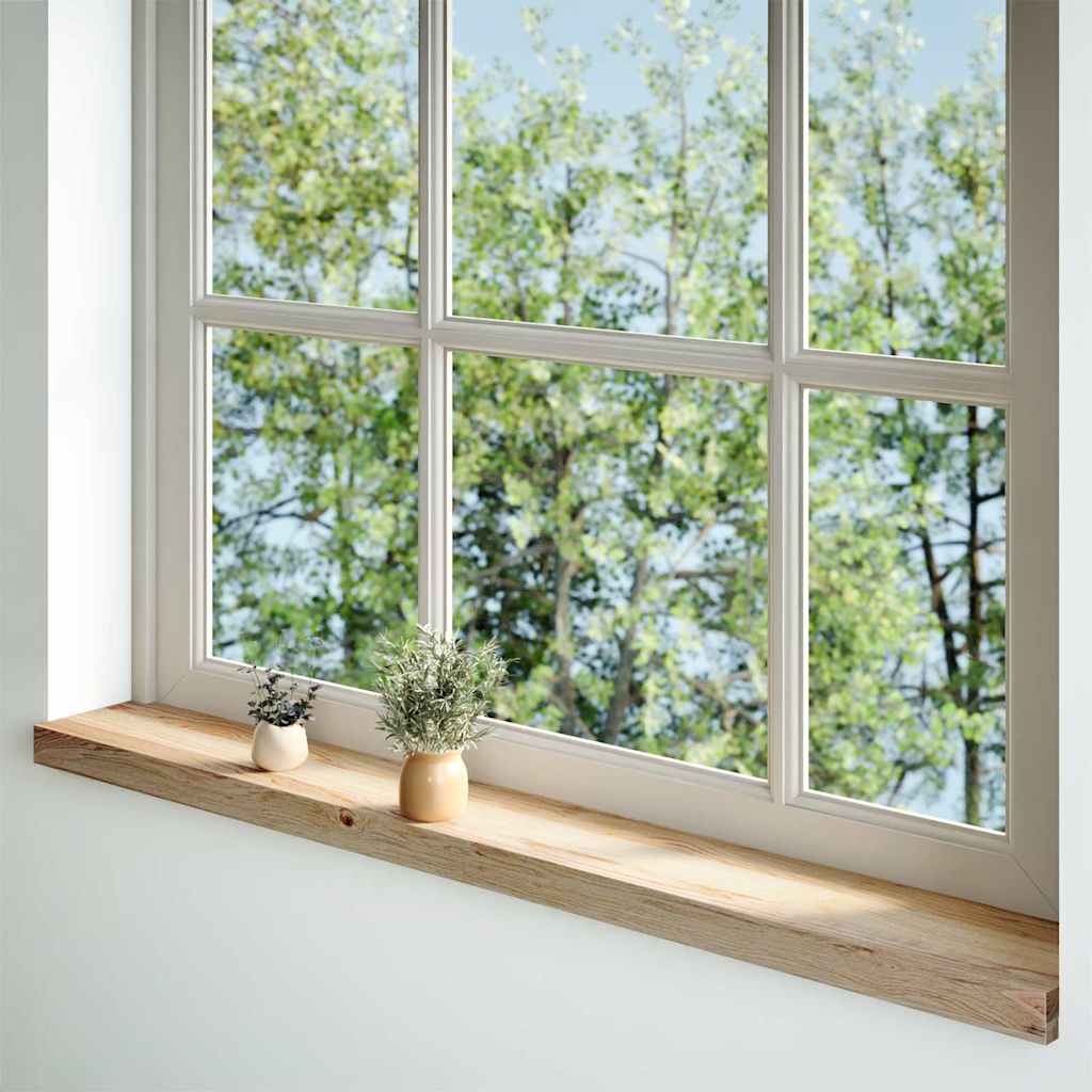 Window Sills 2 pcs Untreated 140x15x2 cm Solid Wood Oak