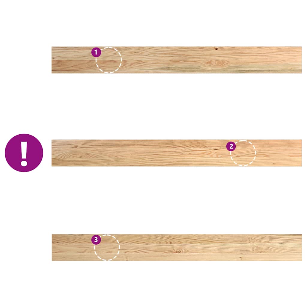 Window Sills 2 pcs Untreated 140x15x2 cm Solid Wood Oak