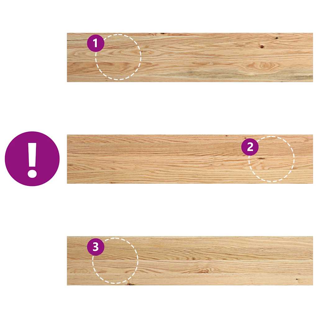 Window Sills 2 pcs Untreated 100x20x2 cm Solid Wood Oak