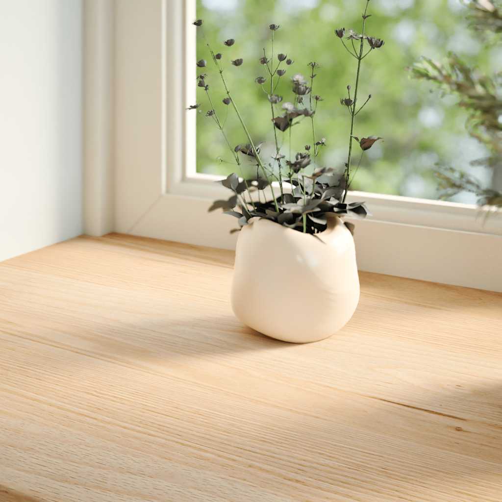 Window Sills 2 pcs Untreated 140x20x2 cm Solid Wood Oak