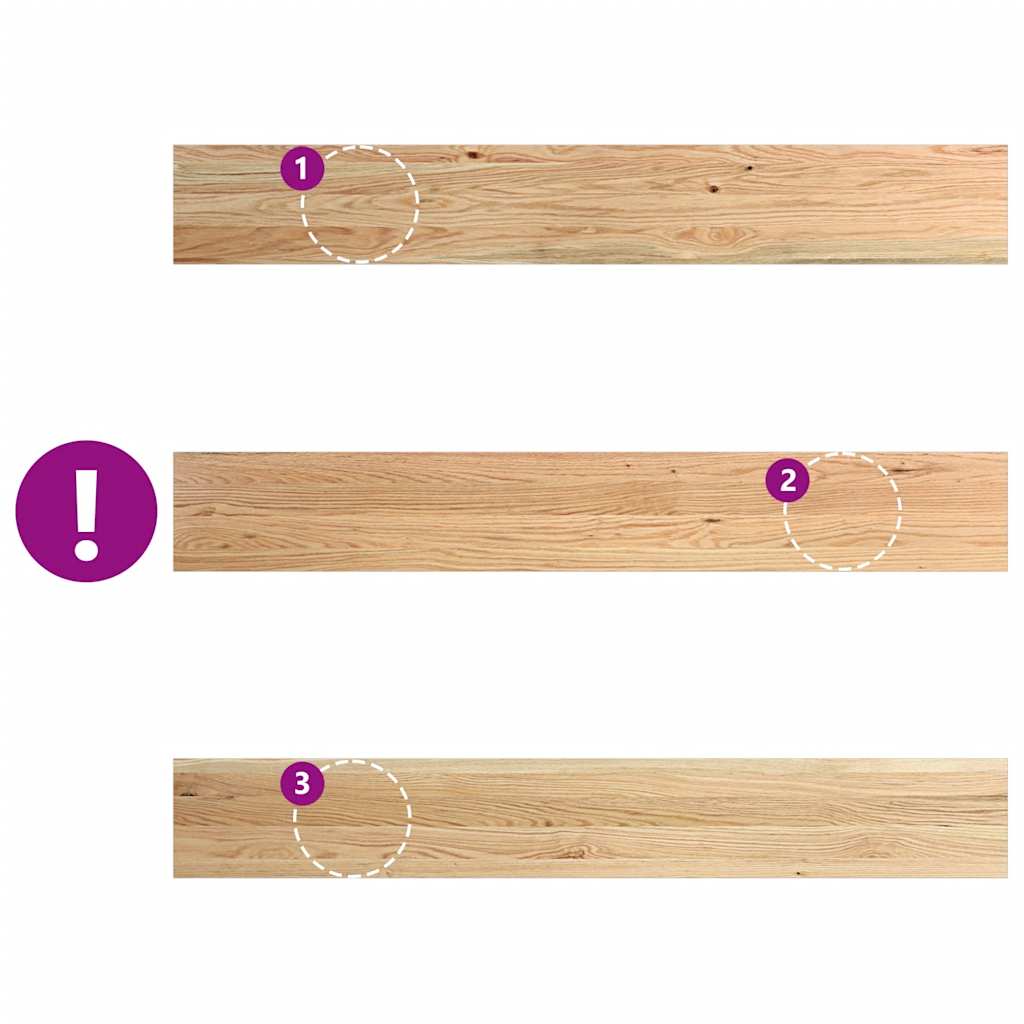 Window Sills 2 pcs Untreated 140x20x2 cm Solid Wood Oak