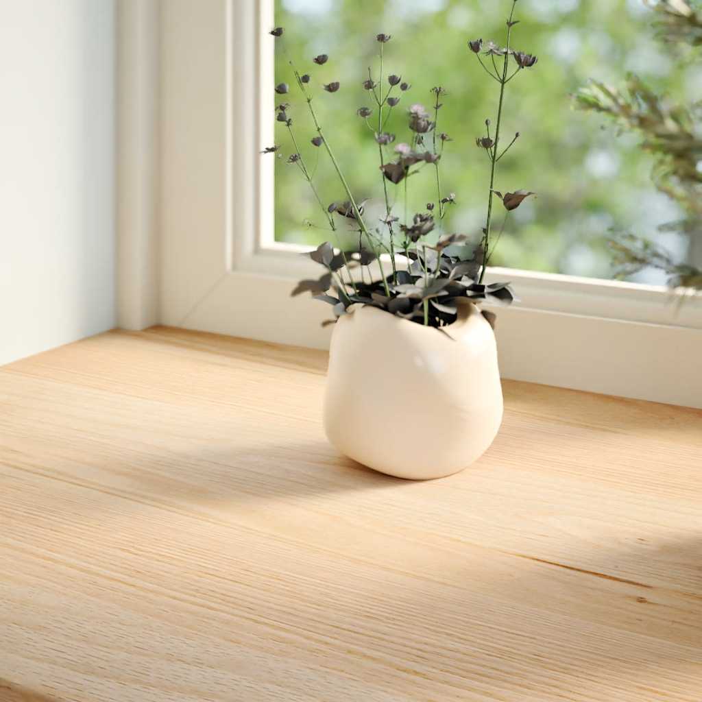 Window Sills 2 pcs Untreated 120x25x2 cm Solid Wood Oak