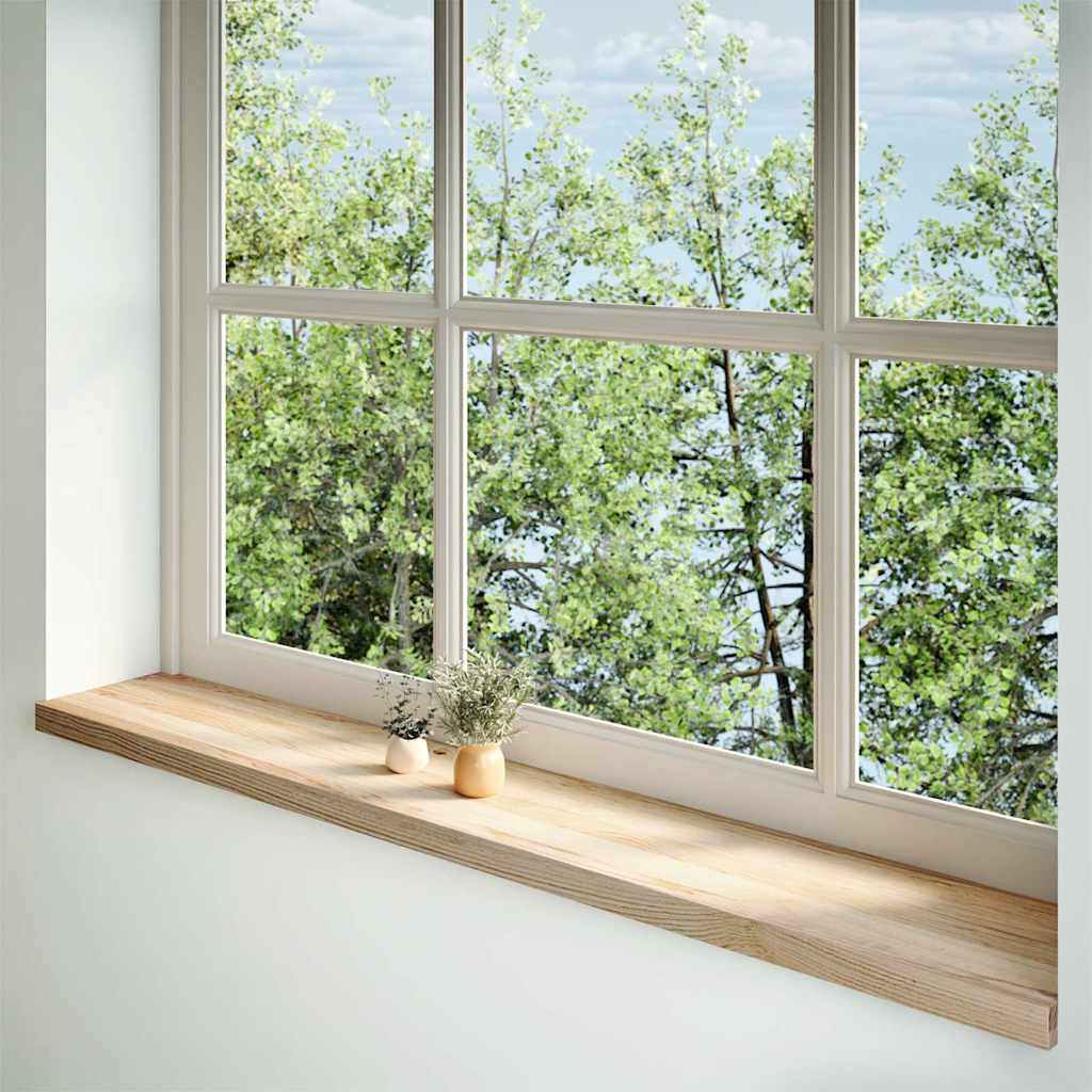 Window Sills 2 pcs Untreated 160x25x2 cm Solid Wood Oak