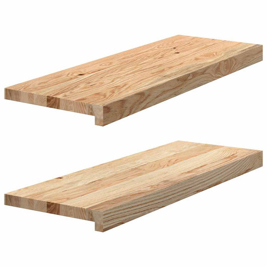 vidaXL Window Sills 2 pcs Untreated 70x30x2 cm Solid Wood Oak