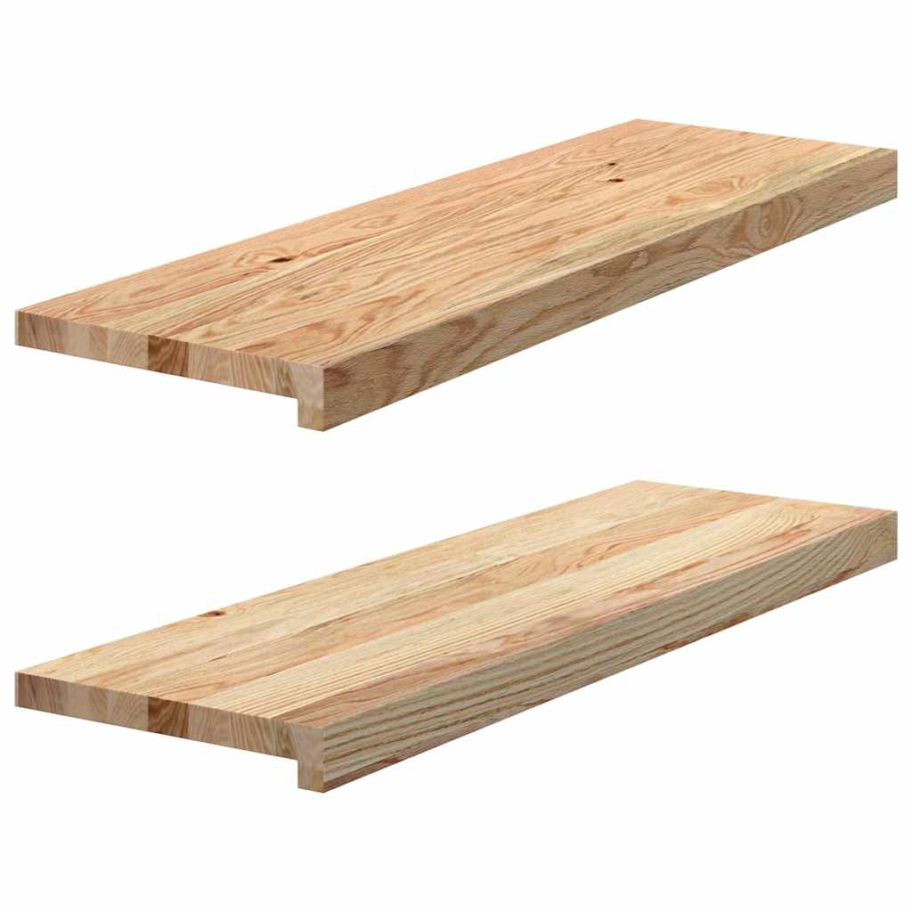 vidaXL Window Sills 2 pcs Untreated 80x30x2 cm Solid Wood Oak