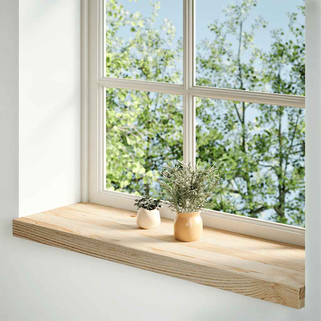 vidaXL Window Sills 2 pcs Untreated 80x30x2 cm Solid Wood Oak