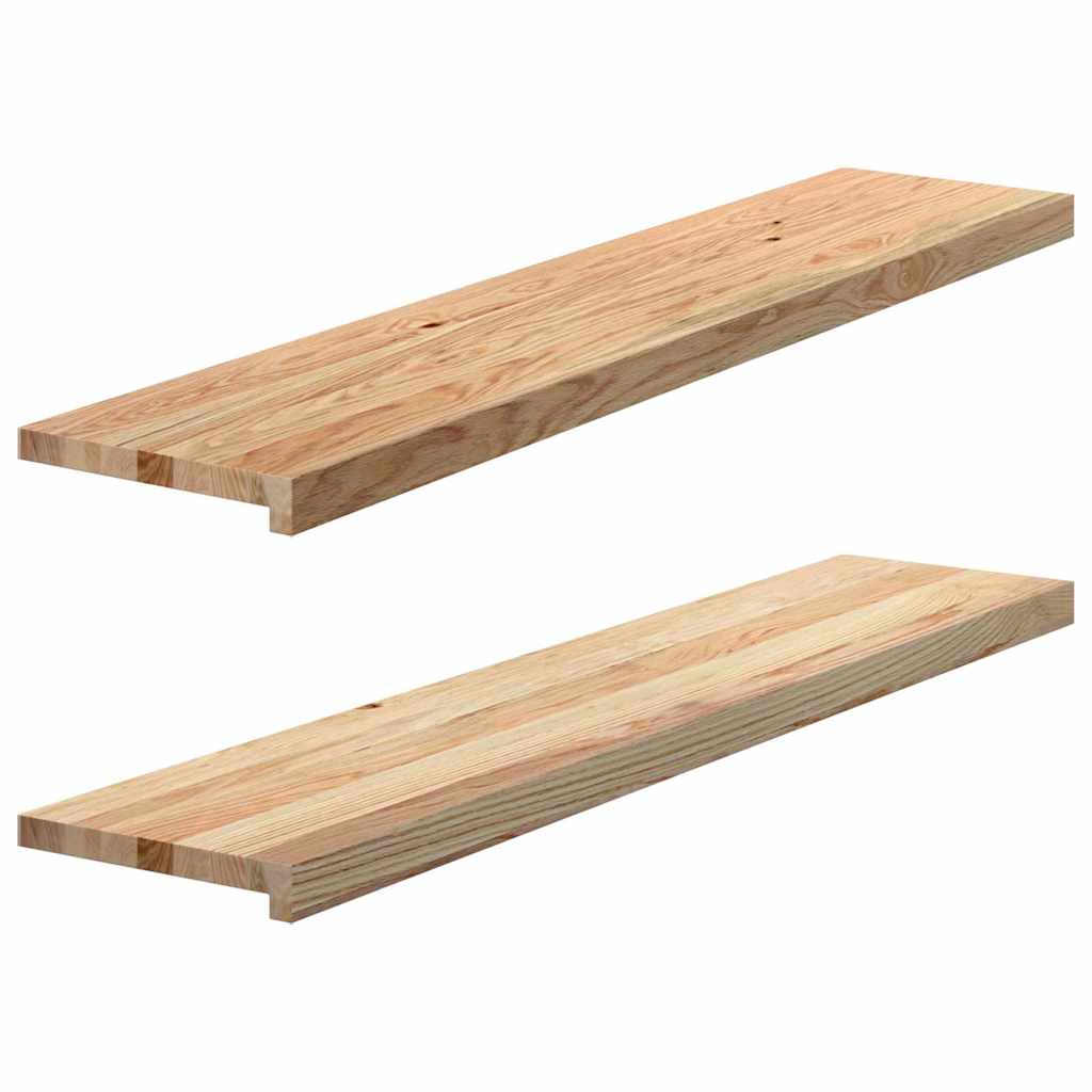 vidaXL Window Sills 2 pcs Untreated 120x30x2 cm Solid Wood Oak