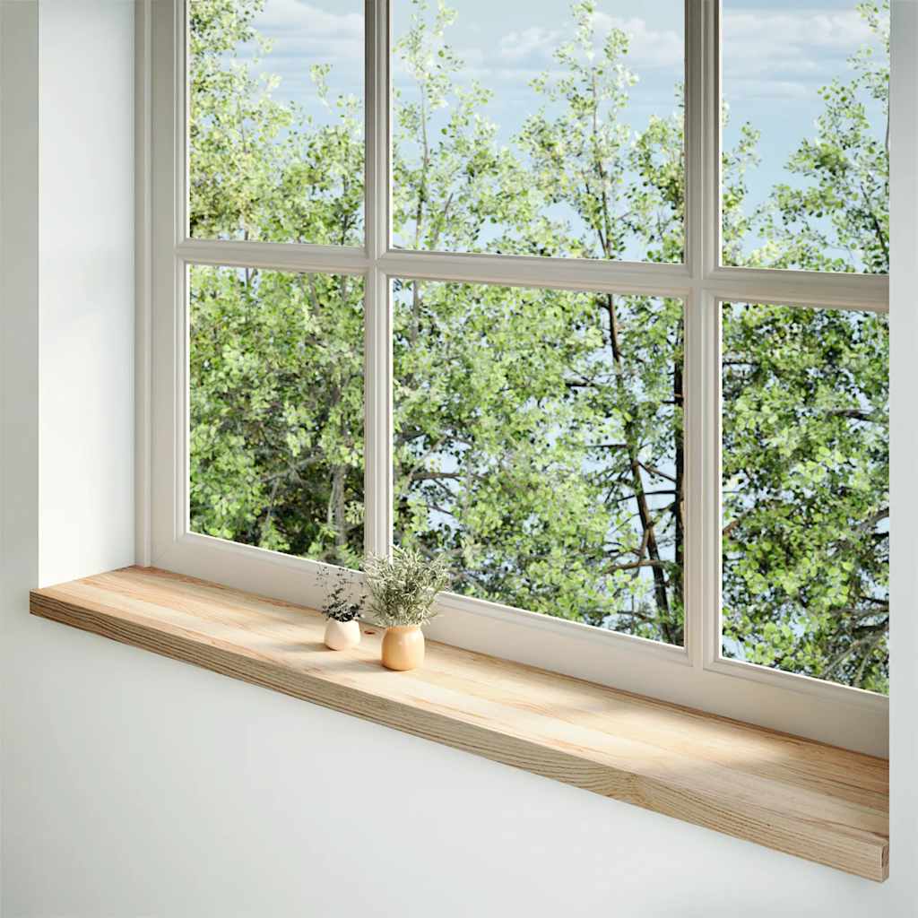 vidaXL Window Sills 2 pcs Untreated 160x30x2 cm Solid Wood Oak