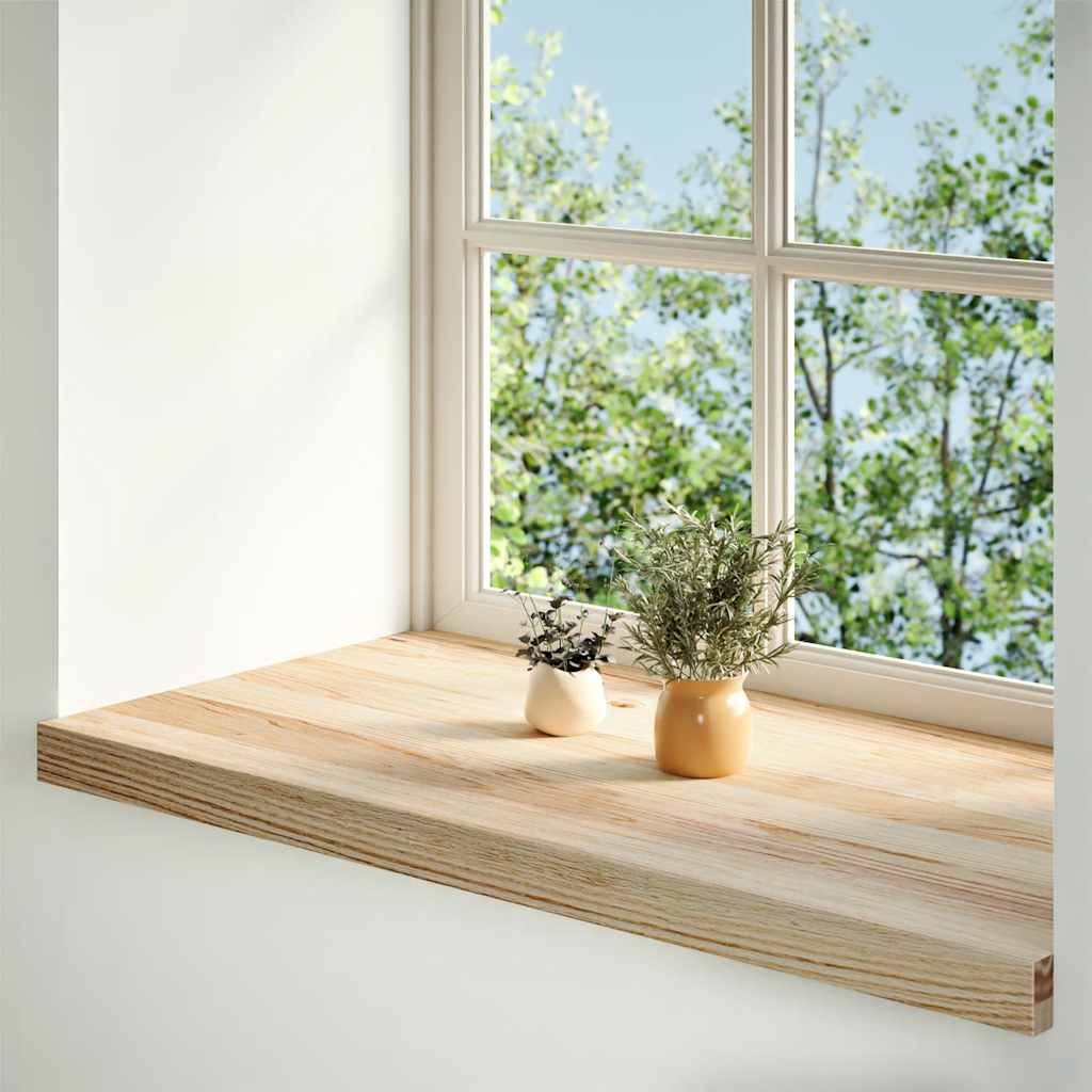 vidaXL Window Sills 2 pcs Untreated 70x40x2 cm Solid Wood Oak