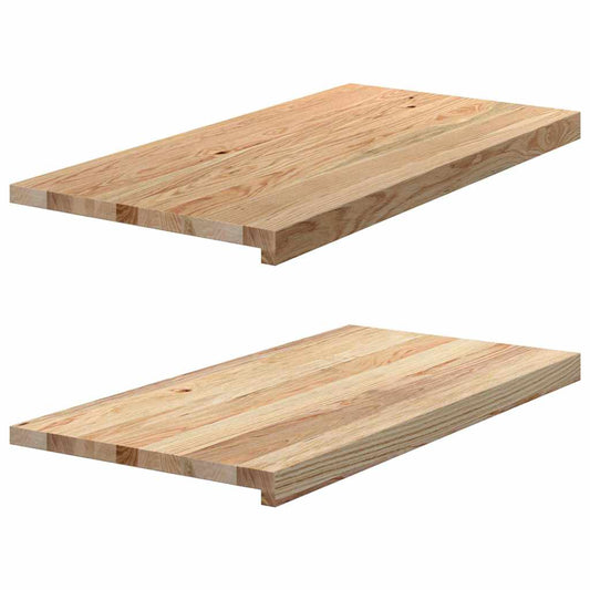 vidaXL Window Sills 2 pcs Untreated 80x40x2 cm Solid Wood Oak