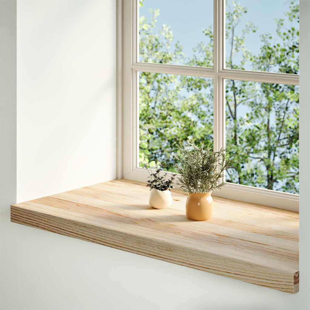 vidaXL Window Sills 2 pcs Untreated 90x40x2 cm Solid Wood Oak