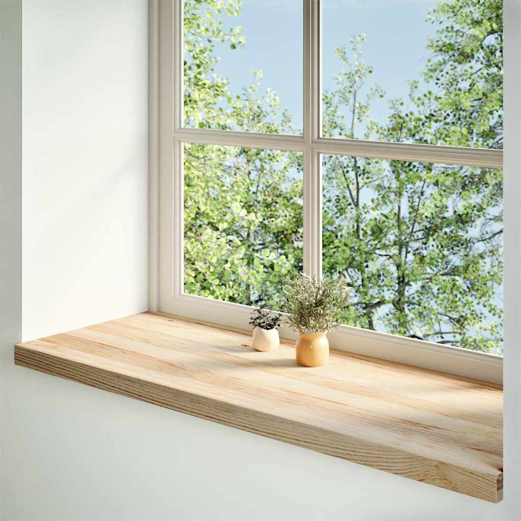 vidaXL Window Sills 2 pcs Untreated 100x40x2 cm Solid Wood Oak