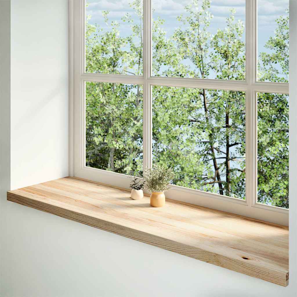 vidaXL Window Sills 2 pcs Untreated 140x40x2 cm Solid Wood Oak