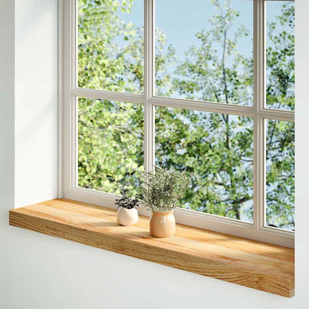 vidaXL Window Sills 2 pcs Light Brown 70x20x2 cm Solid Wood Oak