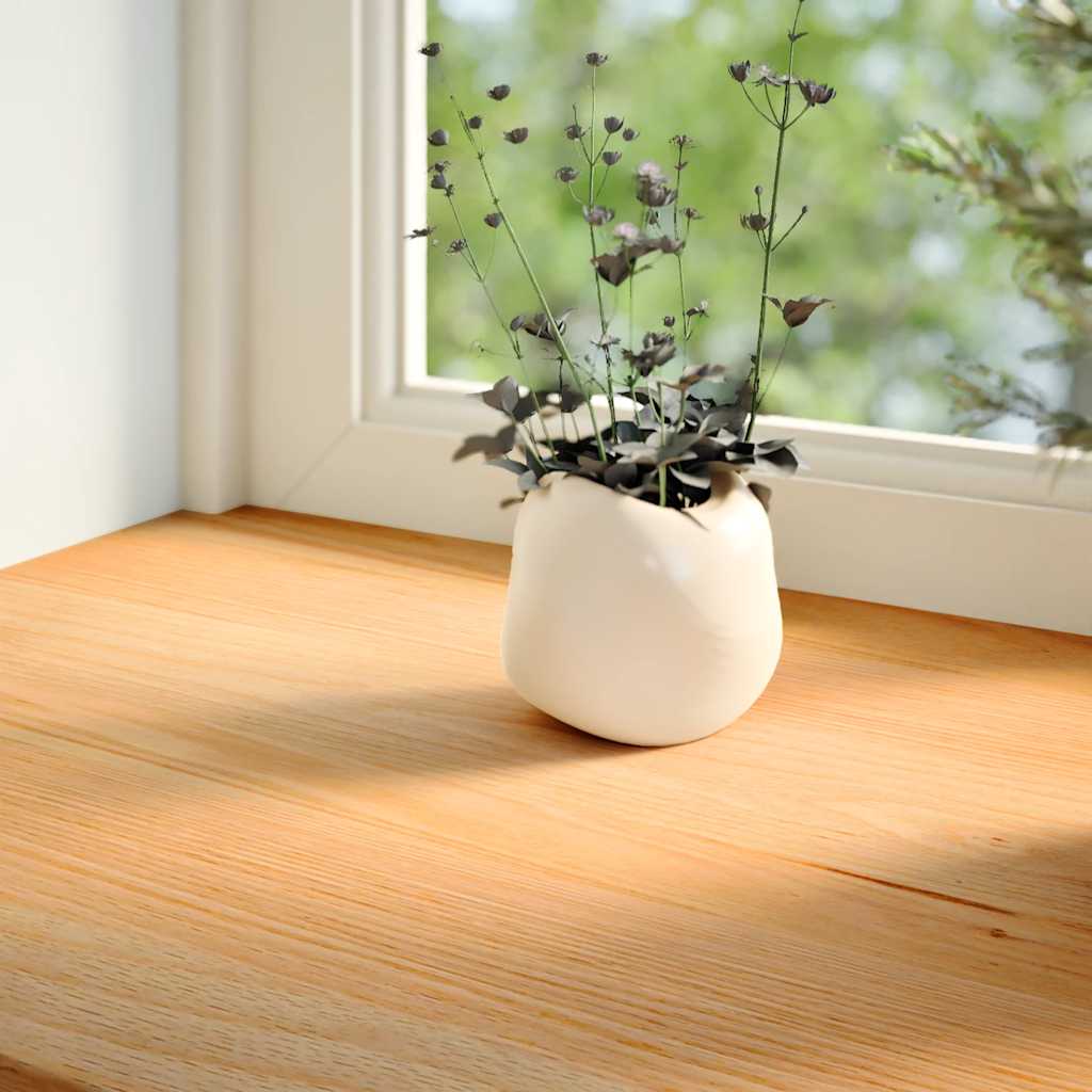 Window Sills 2 pcs Light Brown 100x40x2 cm Solid Wood Oak