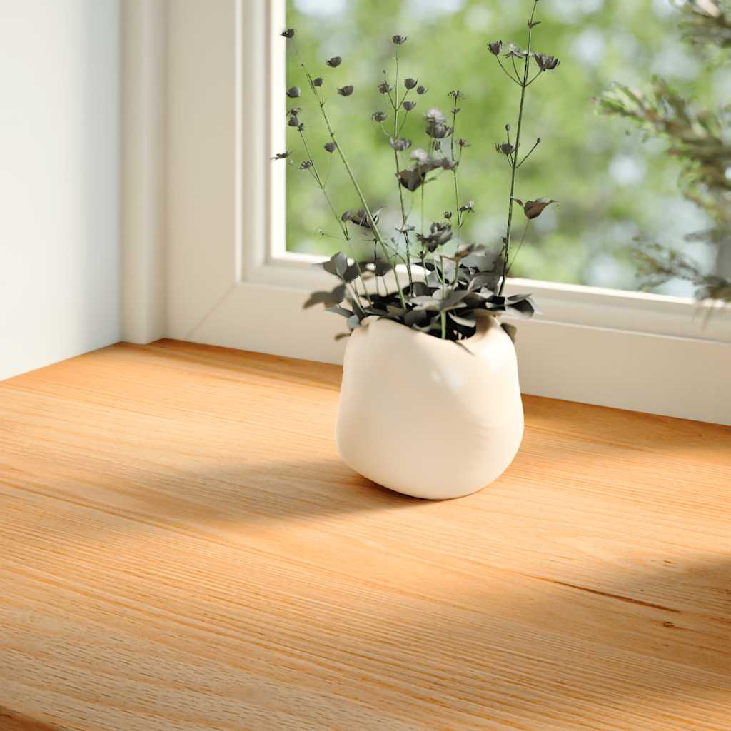 Window Sills 2 pcs Light Brown 120x40x2 cm Solid Wood Oak