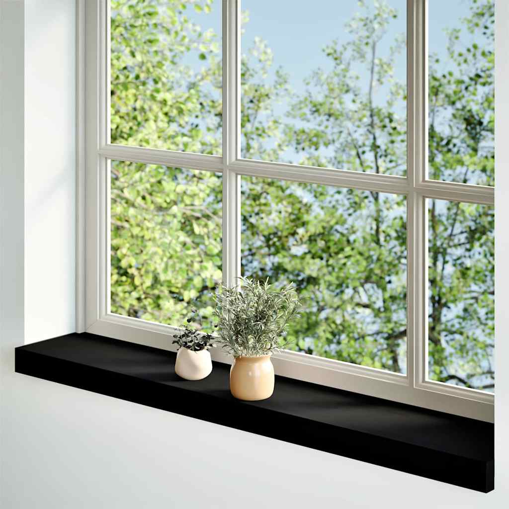 vidaXL Window Sills 2 pcs Dark Brown 80x15x2 cm Solid Wood Oak