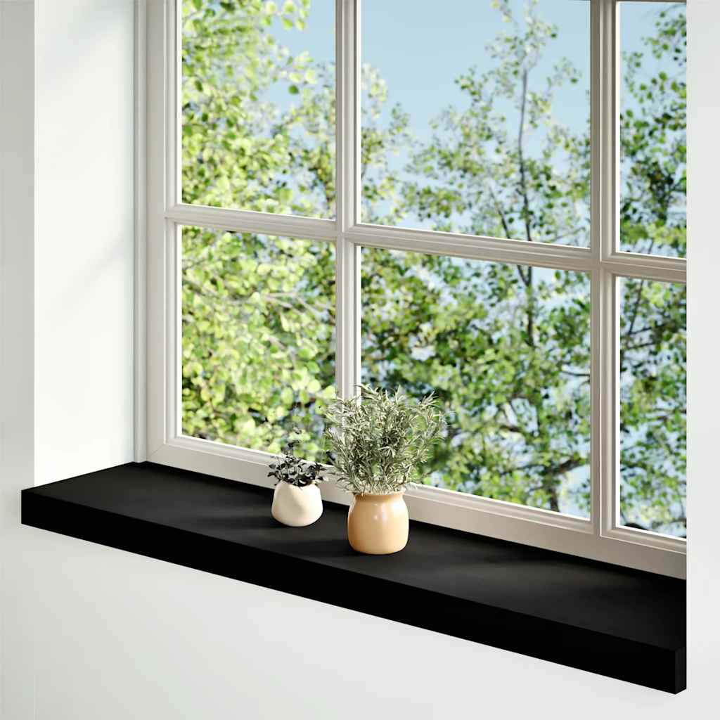 vidaXL Window Sills 2 pcs Dark Brown 90x20x2 cm Solid Wood Oak