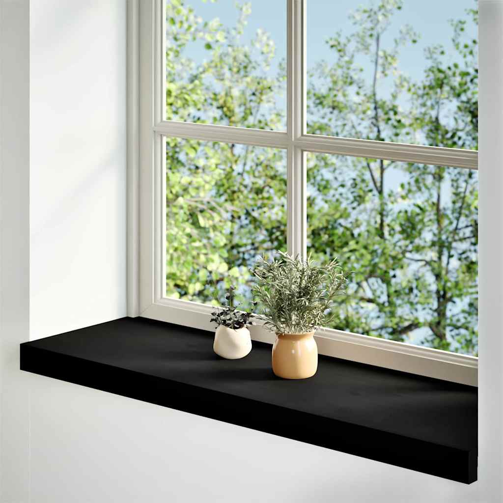 vidaXL Window Sills 2 pcs Dark Brown 90x25x2 cm Solid Wood Oak