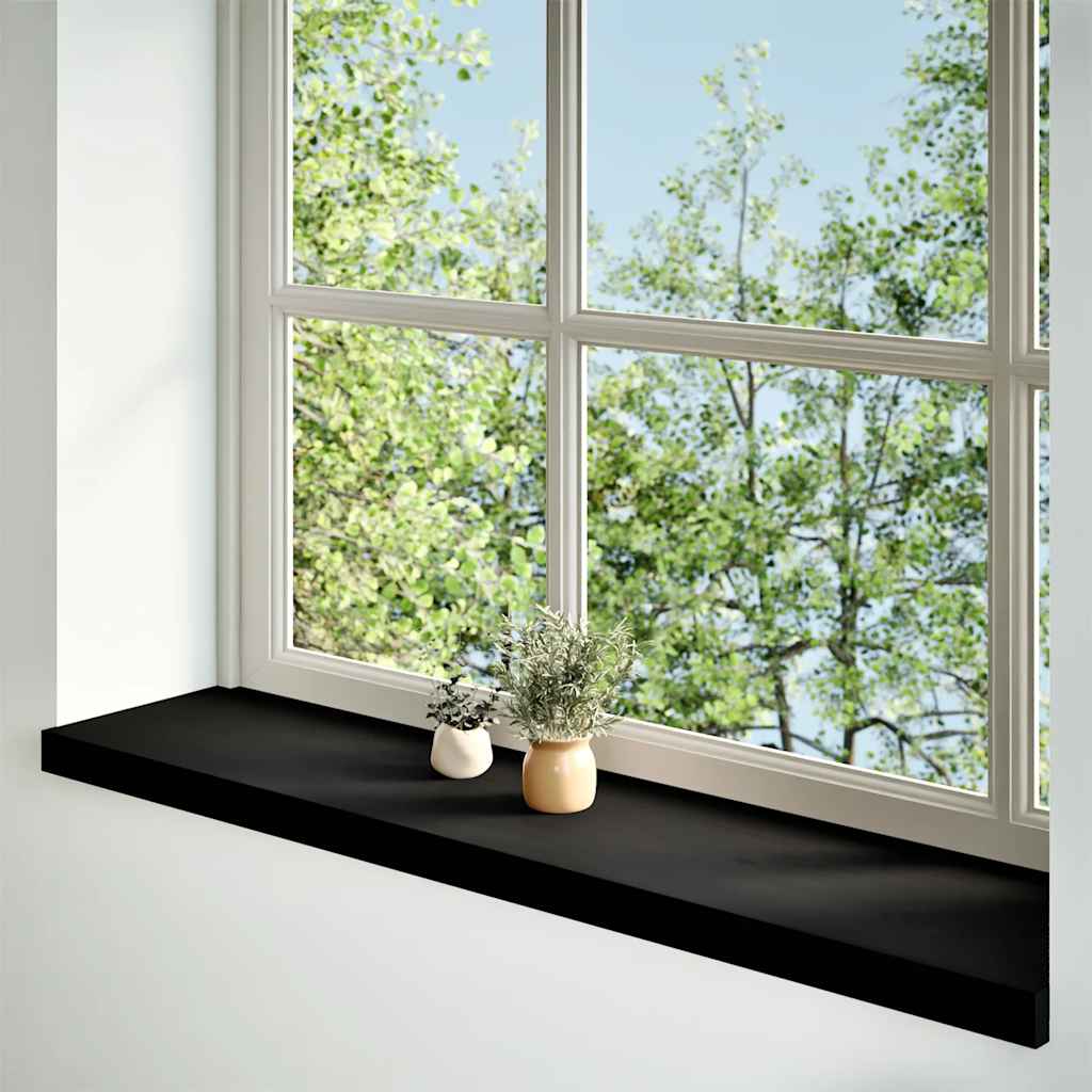 vidaXL Window Sills 2 pcs Dark Brown 100x25x2 cm Solid Wood Oak