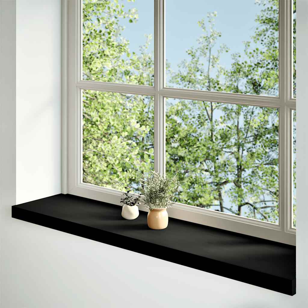 vidaXL Window Sills 2 pcs Dark Brown 110x25x2 cm Solid Wood Oak