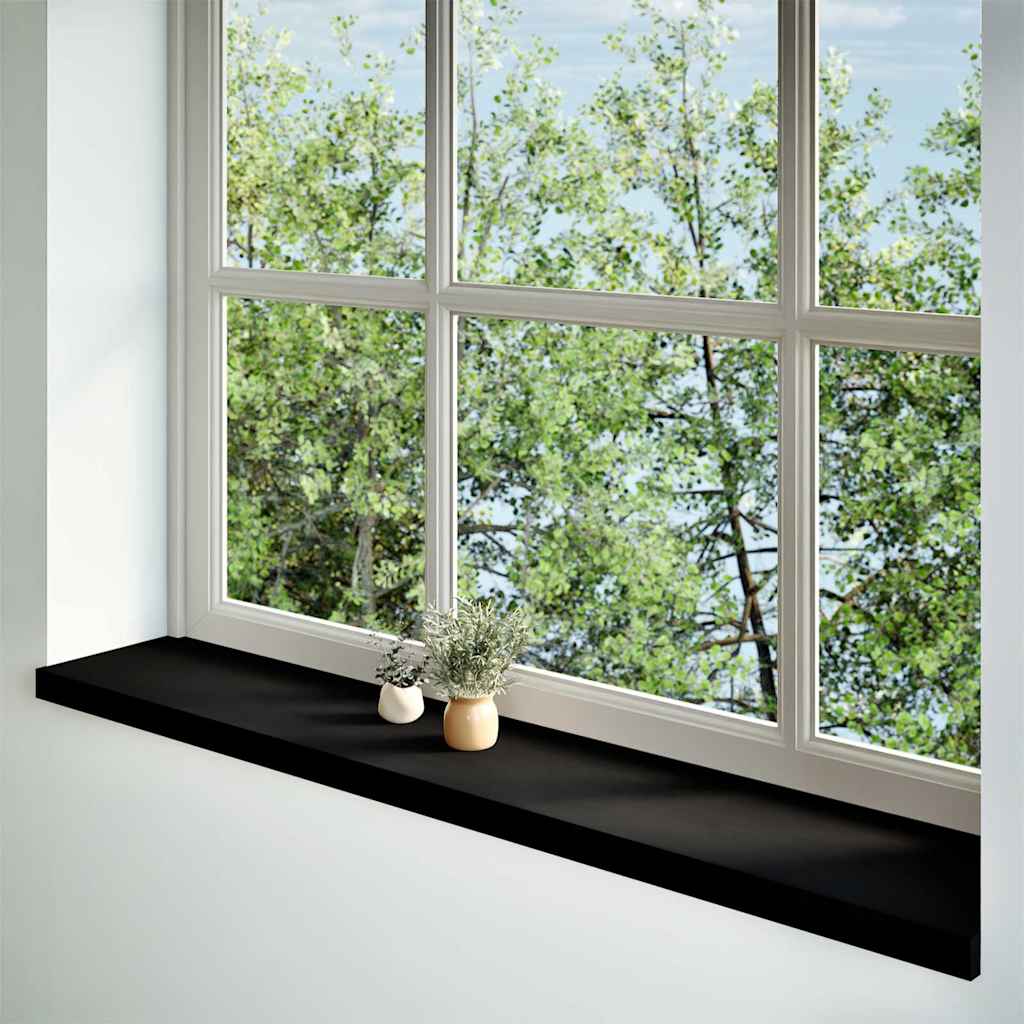 vidaXL Window Sills 2 pcs Dark Brown 140x25x2 cm Solid Wood Oak