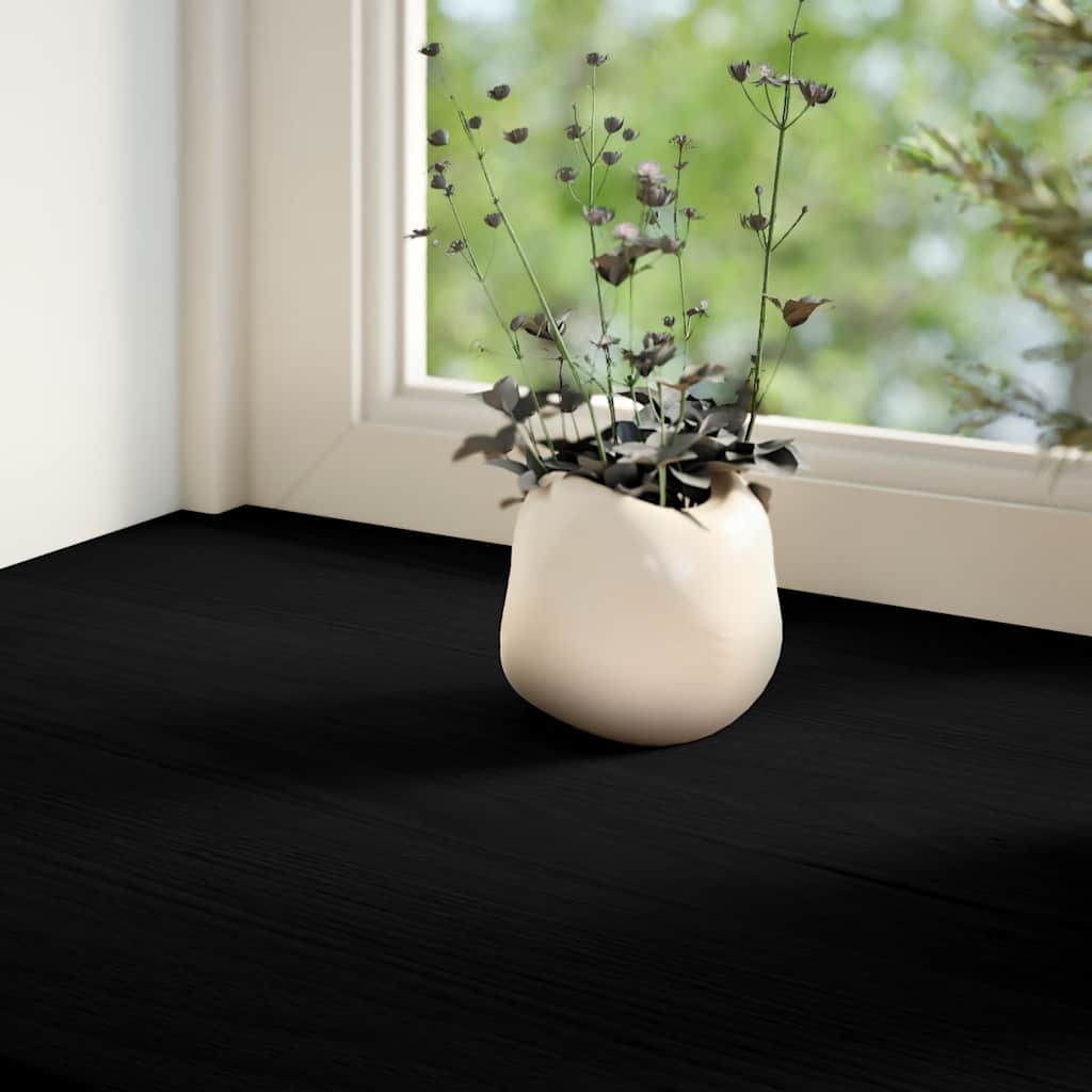 Window Sills 2 pcs Brown Black 70x30x2 cm Solid Wood Oak