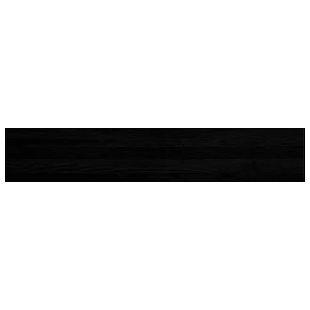 Window Sills 2 pcs Brown Black 140x30x2 cm Solid Wood Oak